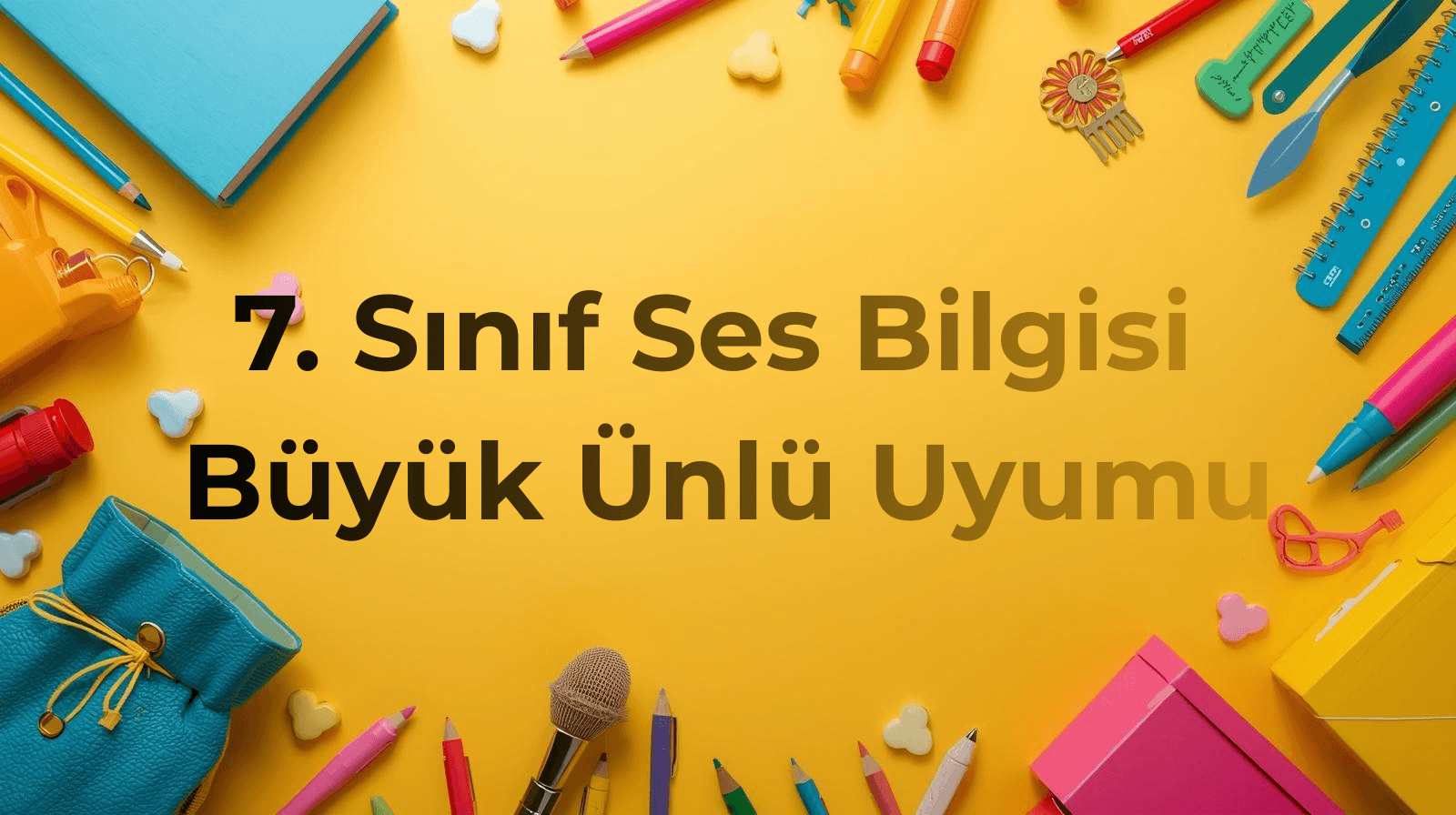 Büyük Ünlü Uyumu