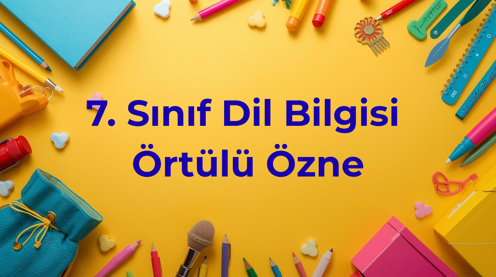 Örtülü Özne