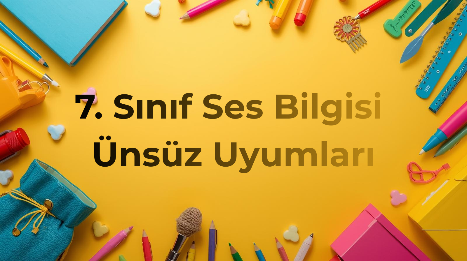 Ünsüz Uyumları