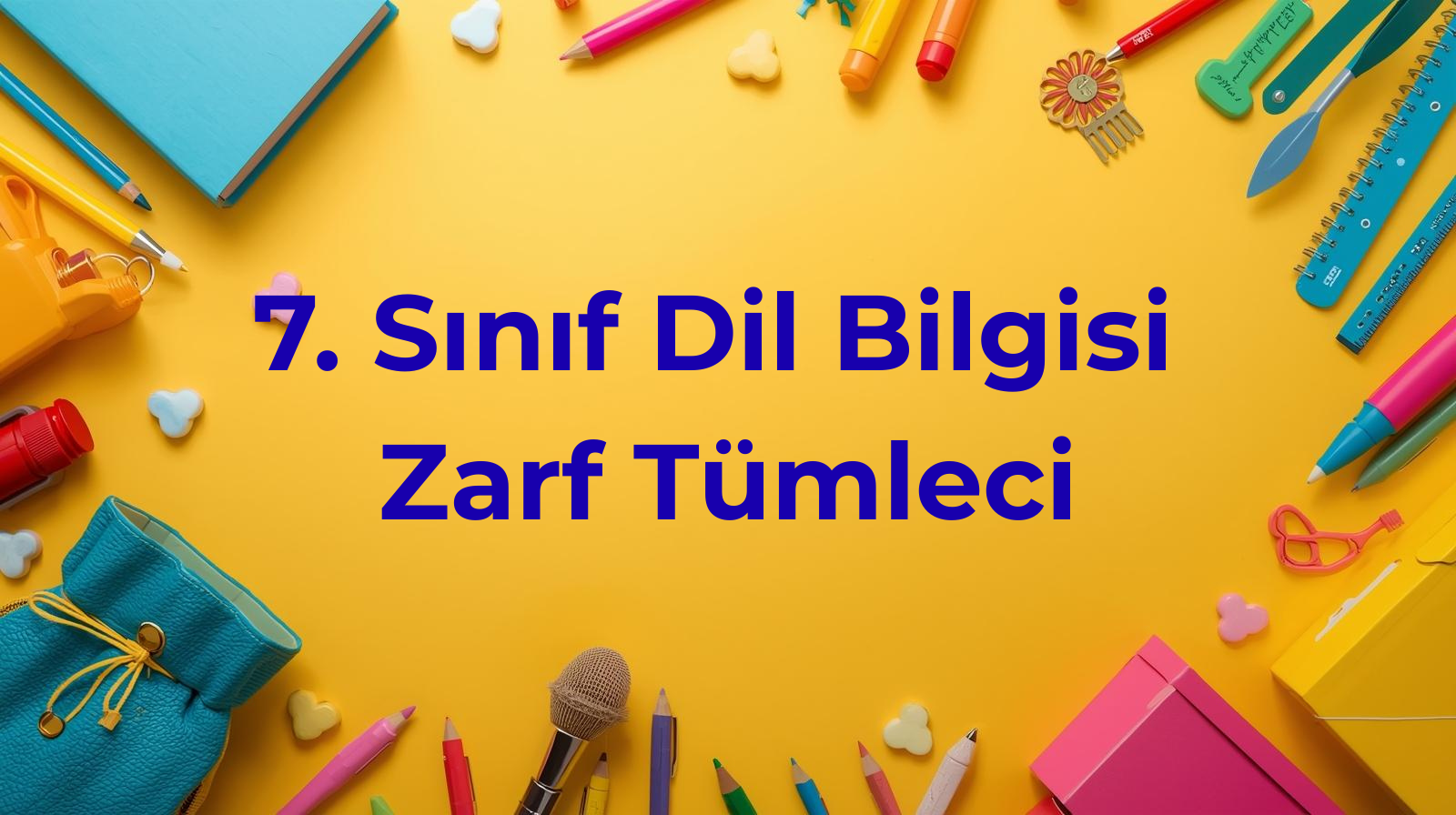 Zarf Tümleci