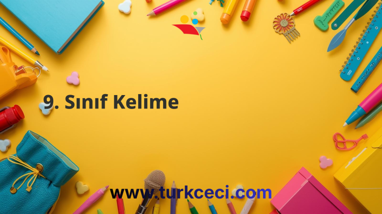 9. Sınıf Kelime